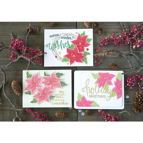 Hero Arts - Clear Stamp & Die Set - Floral Journaling Bundle