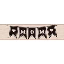 Hero Arts - Wood Block - Wood Mounted Stamp - Mom Banner