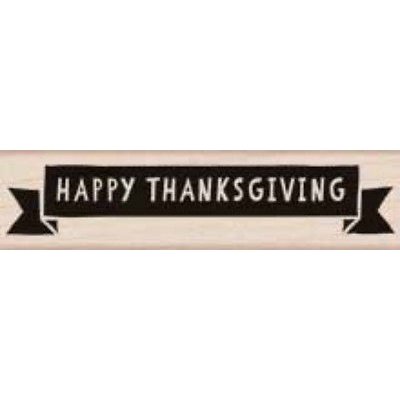 Hero Arts - Woodblock - Wood Mounted Stamps - Thanksgiving Banner