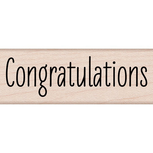 Hero Arts - Woodblock - Wood Mounted Stamps - Congratulations Message