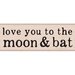 Hero Arts - Woodblock - Halloween - Wood Mounted Stamps - Moon and Bat