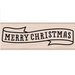 Hero Arts - Destination Collection - Woodblock - Wood Mounted Stamps - Merry Christmas Banner