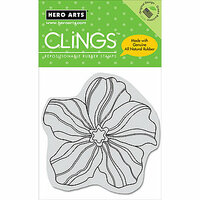 Hero Arts - Clings - Repositionable Rubber Stamps - Large Flower