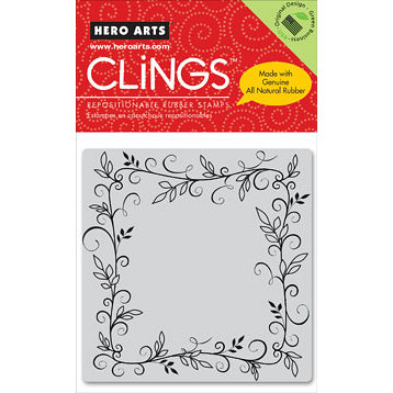 Hero Arts - Clings - Repositionable Rubber Stamps - Scroll Label
