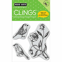 Hero Arts - Clings - Repositionable Rubber Stamps - Two Birds