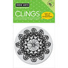 Hero Arts - Clings - Repositionable Rubber Stamps - Circle Doily