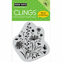 Hero Arts - Clings - Repositionable Rubber Stamps - Garden Bouquet