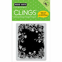 Hero Arts - Clings - Repositionable Rubber Stamps - Flower Plate