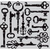 Hero Arts - Clings - Repositionable Rubber Stamps - Antique Keys