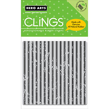 Hero Arts - Clings - Repositionable Rubber Stamps - Canvas Stripes