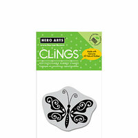 Hero Arts - Clings - Repositionable Rubber Stamps - Little Butterfly