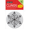 Hero Arts - Clings - Christmas - Repositionable Rubber Stamps - Big Snowflake