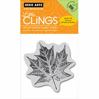 Hero Arts - Clings - Christmas - Repositionable Rubber Stamps - Maple Leaf