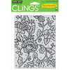 Hero Arts - Clings - Repositionable Rubber Stamps - Flower Pattern