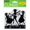 Hero Arts - Clings - Repositionable Rubber Stamps - Dancing with Flowers