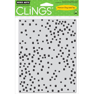 Hero Arts - Clings - Repositionable Rubber Stamps - Scattered Dots