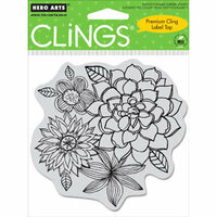 Hero Arts - Clings - Repositionable Rubber Stamps - Flower Corsage