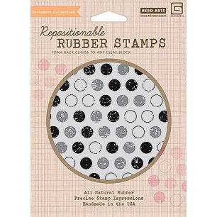 Hero Arts - BasicGrey - Life of the Party Collection - Clings - Repositionable Rubber Stamps - Dots