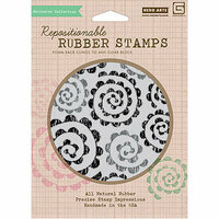Hero Arts - BasicGrey - Sweet Threads Collection - Clings - Repositionable Rubber Stamps - Spirals