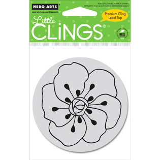 Hero Arts - Clings - Repositionable Rubber Stamps - Small Sweet Petals