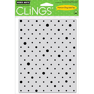 Hero Arts - Clings - Repositionable Rubber Stamps - Solid Dots Pattern
