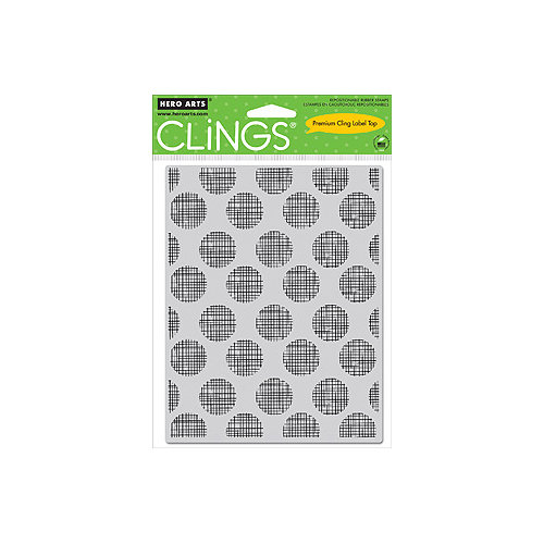 Hero Arts - Clings - Repositionable Rubber Stamps - Line Dots