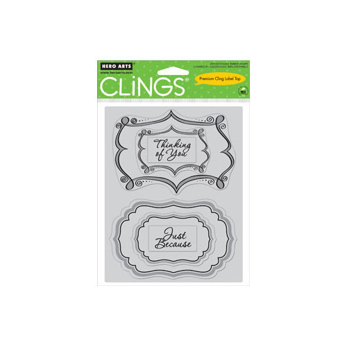 Hero Arts - Clings - Repositionable Rubber Stamps - Just Because