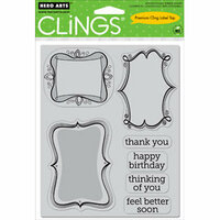 Hero Arts - Clings - Repositionable Rubber Stamps - Frame a Message