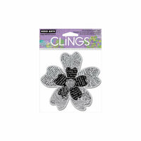Hero Arts - Clings - Repositionable Rubber Stamps - Newspaper Flower