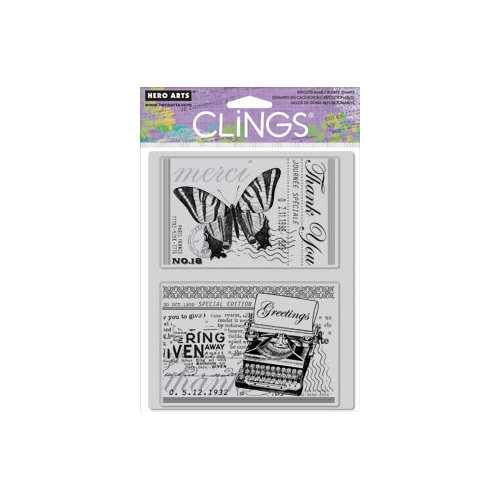 Hero Arts - Clings - Repositionable Rubber Stamps - Greetings