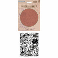 Hero Arts - BasicGrey - Soleil Collection - Repositionable Rubber Stamps - Flowers and Music