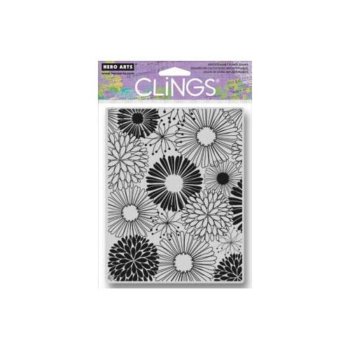 Hero Arts - Clings - Repositionable Rubber Stamps - Everything Flowers