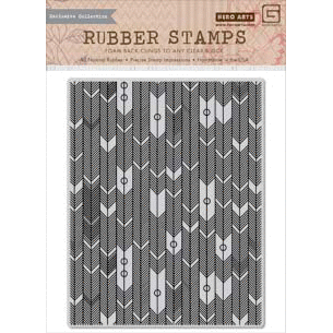 Hero Arts - BasicGrey - Persimmon Collection - Repositionable Rubber Stamps - Vertical Arrows