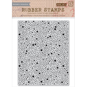 Hero Arts - BasicGrey - RSVP Collection - Repositionable Rubber Stamps - Tiny Star Background