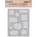 Hero Arts - BasicGrey - Capture Collection - Repositionable Rubber Stamps - Talk Bubbles Background