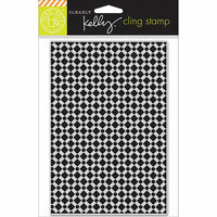 Hero Arts - Kelly Purkey Collection - Clings - Repositionable Rubber Stamps - Background Tile