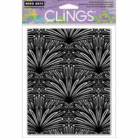 Hero Arts - Clings - Repositionable Rubber Stamps - Tropical Background