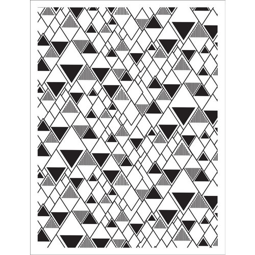 Hero Arts - BasicGrey - Prism Collection - Repositionable Rubber Stamps - Triangle Background