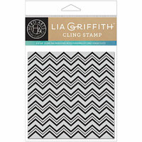 Hero Arts - Lia Griffith Collection - Clings - Repositionable Rubber Stamps - Zig Zag Bold Prints