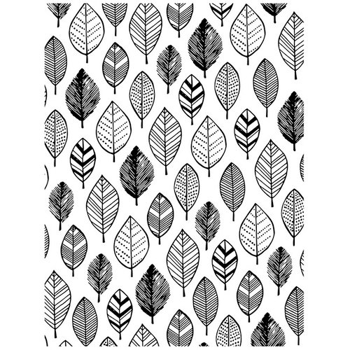Hero Arts - BasicGrey - Barista Collection - Repositionable Rubber Stamps - Graphic Leaves Background