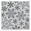 Hero Arts - Clings - Repositionable Rubber Stamps - Hand Drawn Snowflakes Bold Prints