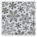 Hero Arts - Clings - Repositionable Rubber Stamps - Hand Drawn Snowflakes Bold Prints