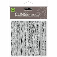 Hero Arts - Clings - Repositionable Rubber Stamps - Pearl Strings Bold Prints