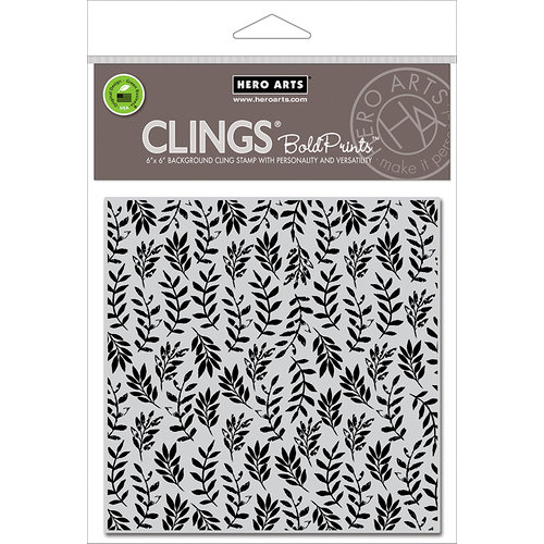 Hero Arts - Spring Collection - Clings - Repositionable Rubber Stamps - Foliage Bold Prints