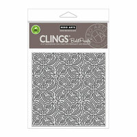 Hero Arts - Clings - Repositionable Rubber Stamps - Repeating Flower Bold Prints