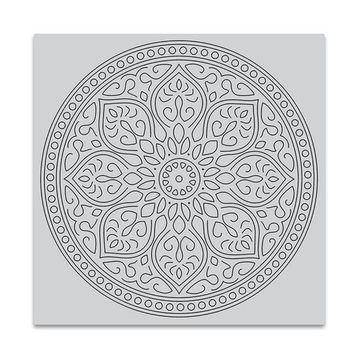 Hero Arts - Clings - Repositionable Rubber Stamps - Mandala Bold Prints