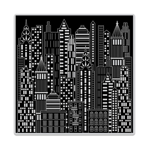 Hero Arts - Clings - Repositionable Rubber Stamps - Urban Skyline Bold Prints