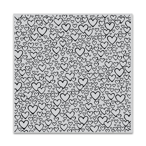 Hero Arts - Clings - Repositionable Rubber Stamps - Bursting with Love Bold Prints
