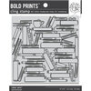 Hero Arts - Clings - Repositionable Rubber Stamps - Book Stacks Bold Prints