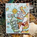 Hero Arts - Clings - Repositionable Rubber Stamps - Antique Hero Map